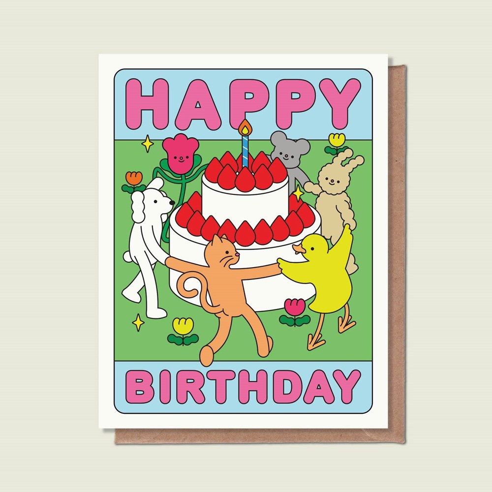 Happy Birthday Cake Card