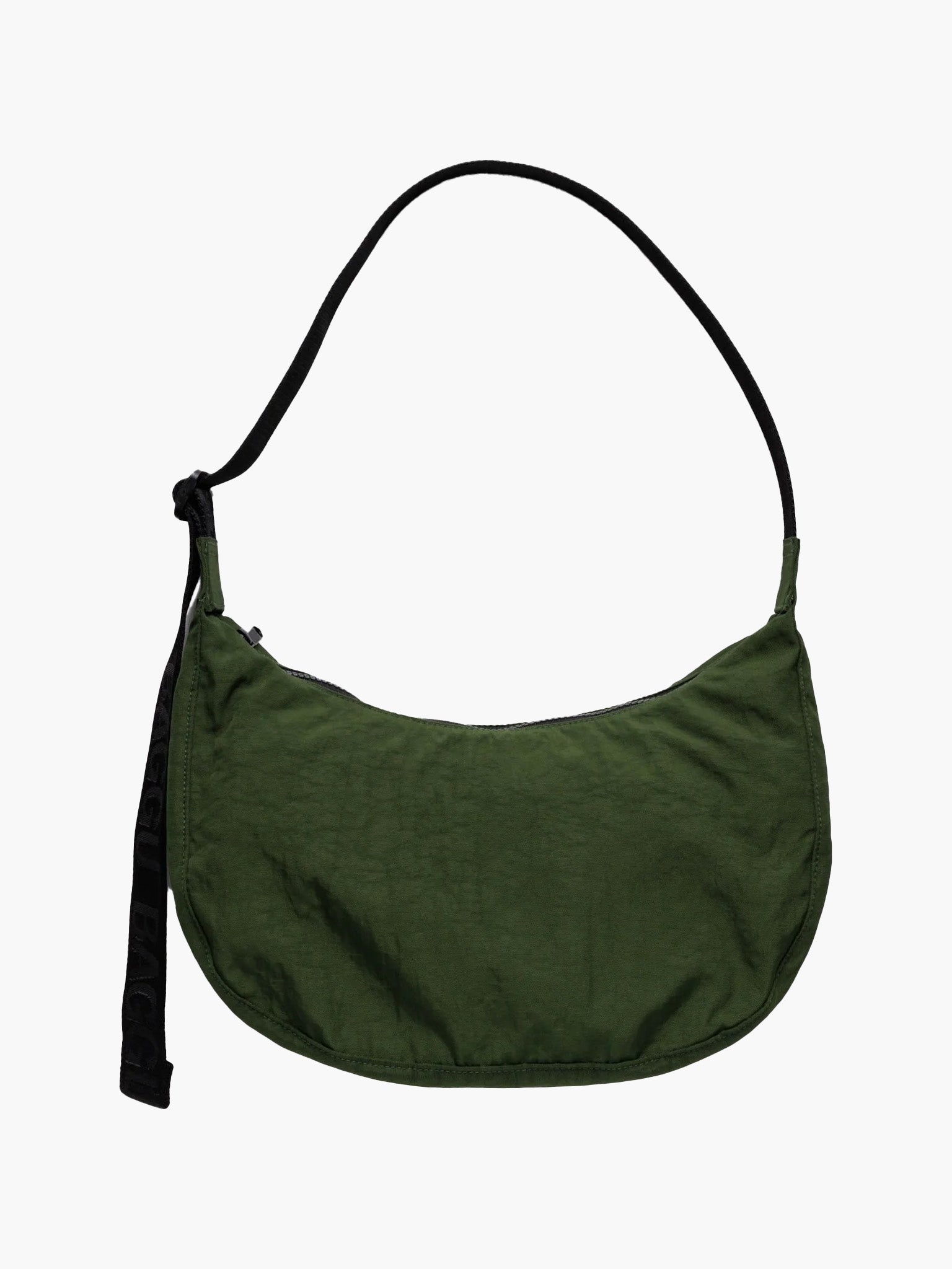 BAGGU Medium Nylon Crescent Bag - Bay Laurel