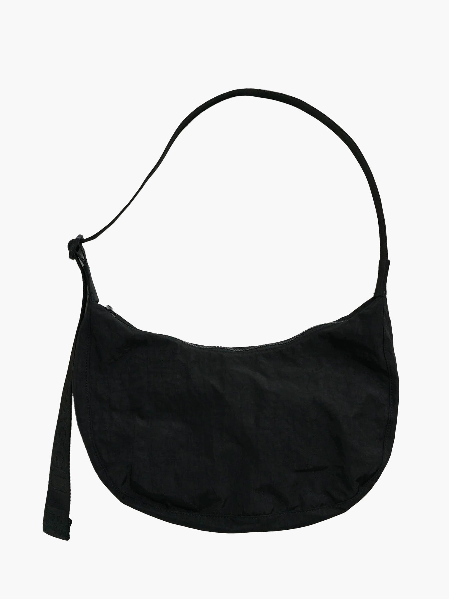 BAGGU Medium Nylon Crescent Bag - Black