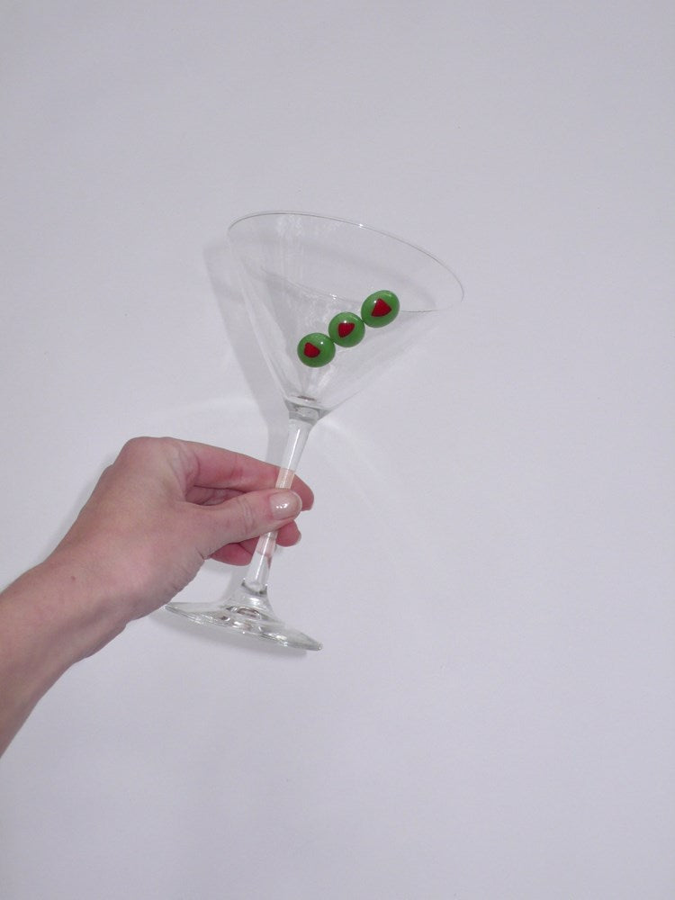 Olive Martini Glass