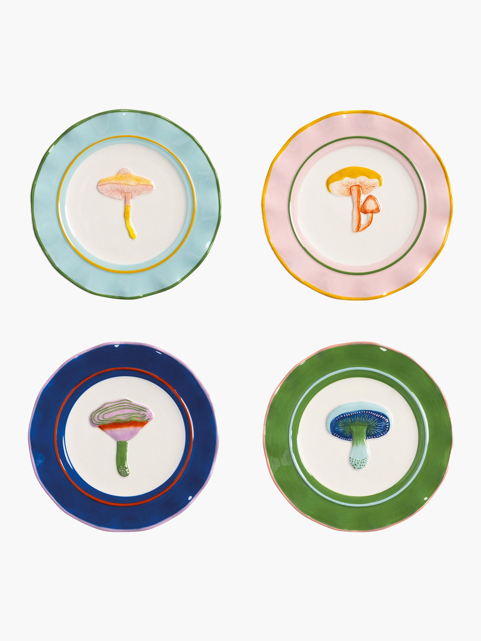 Magical Mushroom Plates (16cm) (5 Styles)