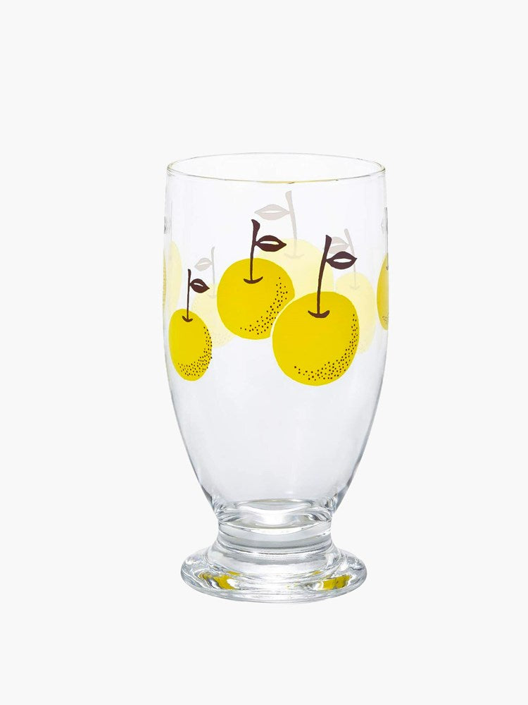 Aderia Retro Glass Tumbler with Stand (335ml) - Pear