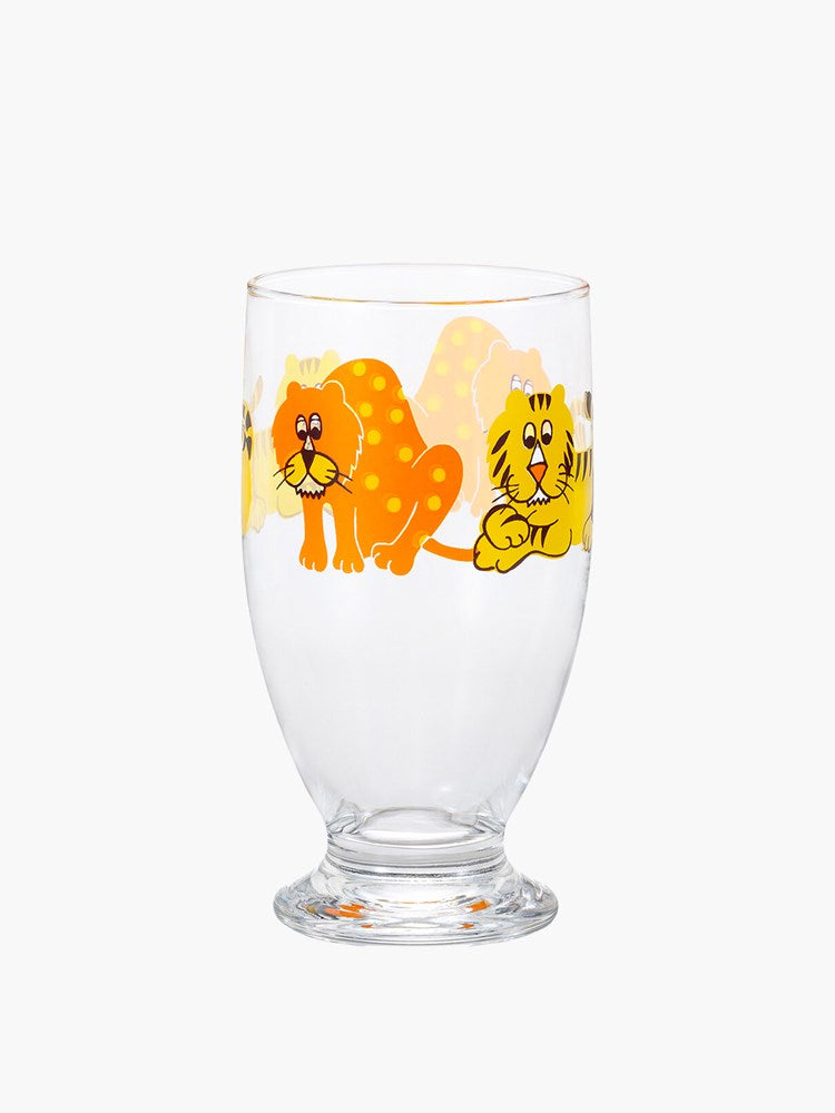 Aderia Retro Glass Tumbler with Stand (335ml) - Zoo Mate