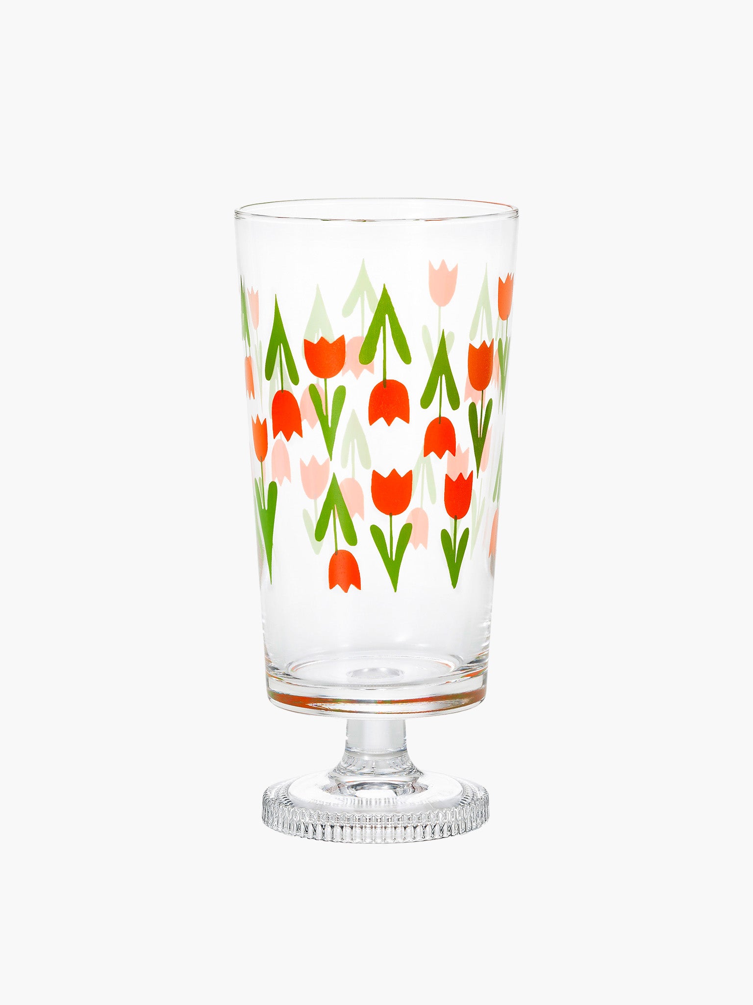 Aderia Retro Glass Tumbler with Stem (305ml) - Tulip