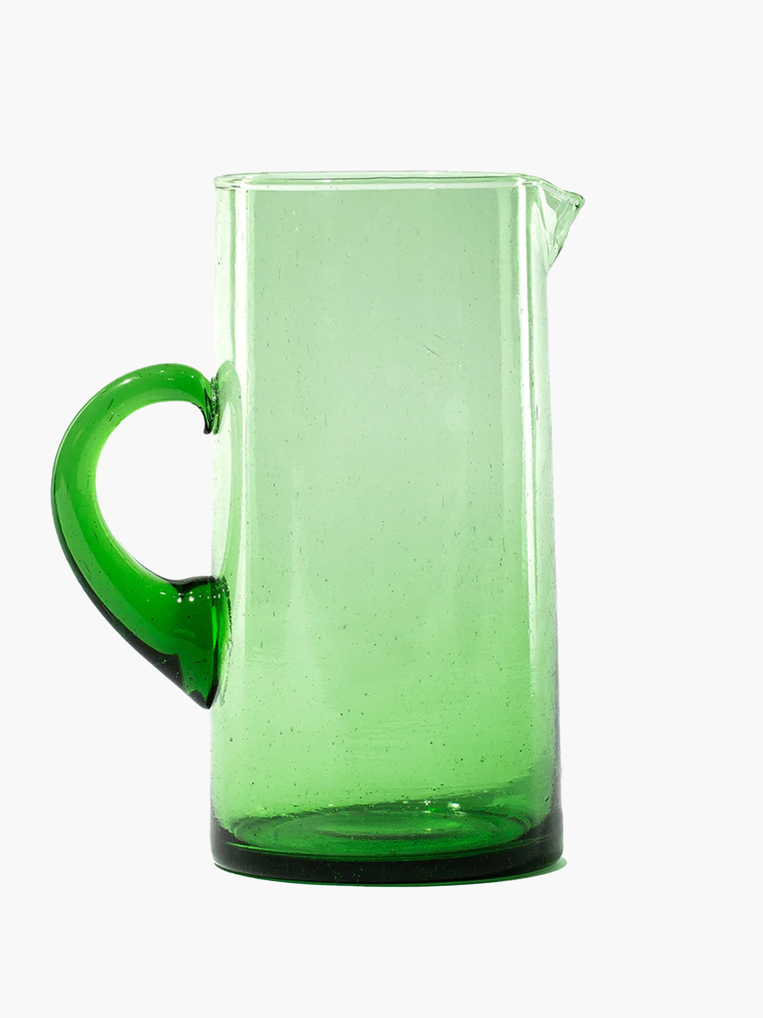 Beldi Moroccan Glass Pitcher - Green