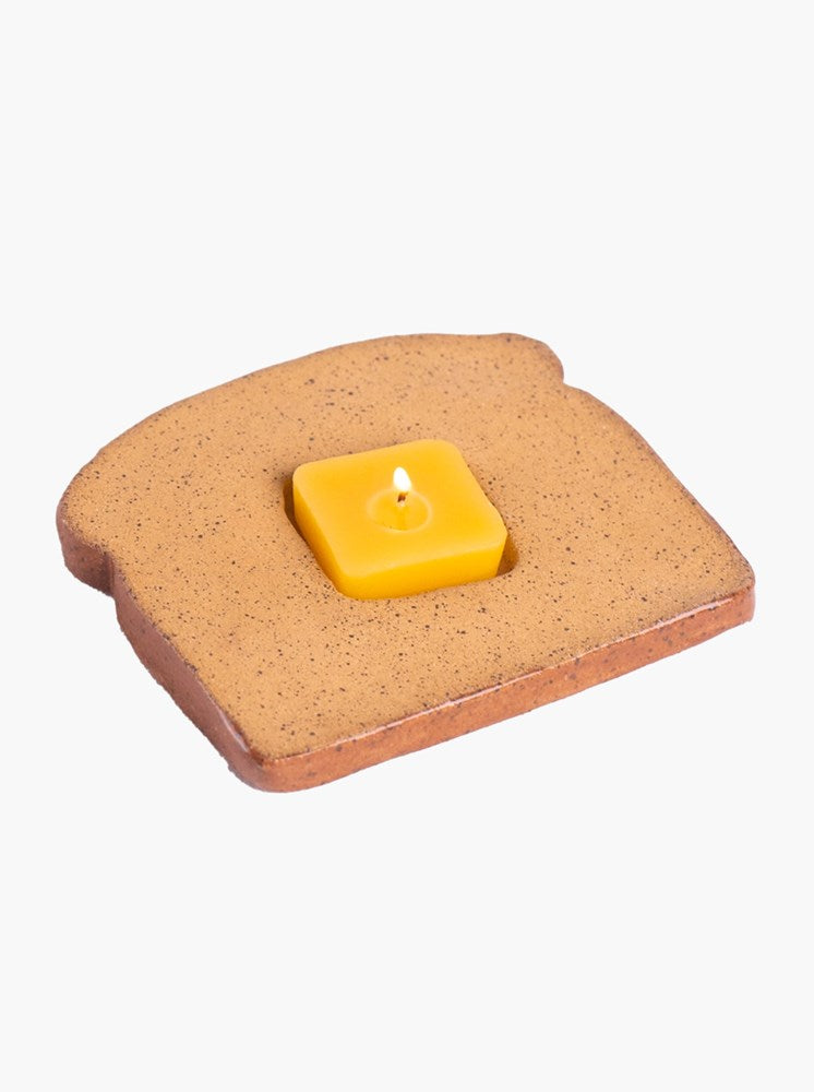 Ceramic Toast Candle Holder