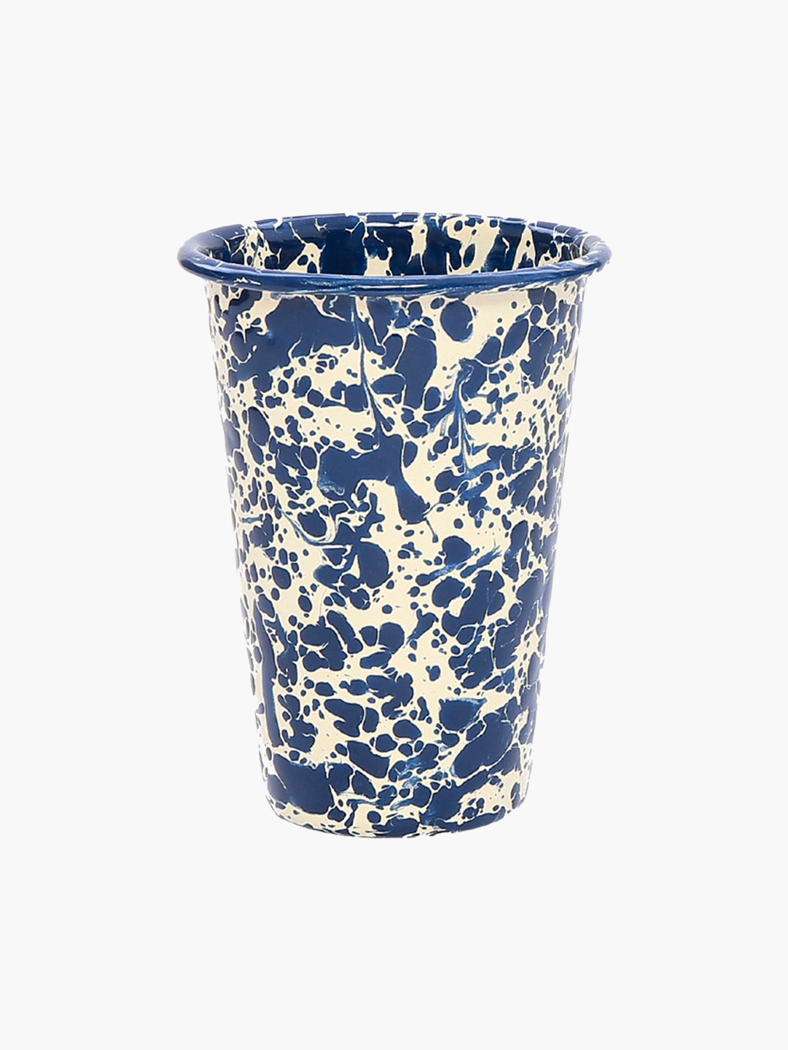 Splatter Tumbler (410ml) - Navy & Cream