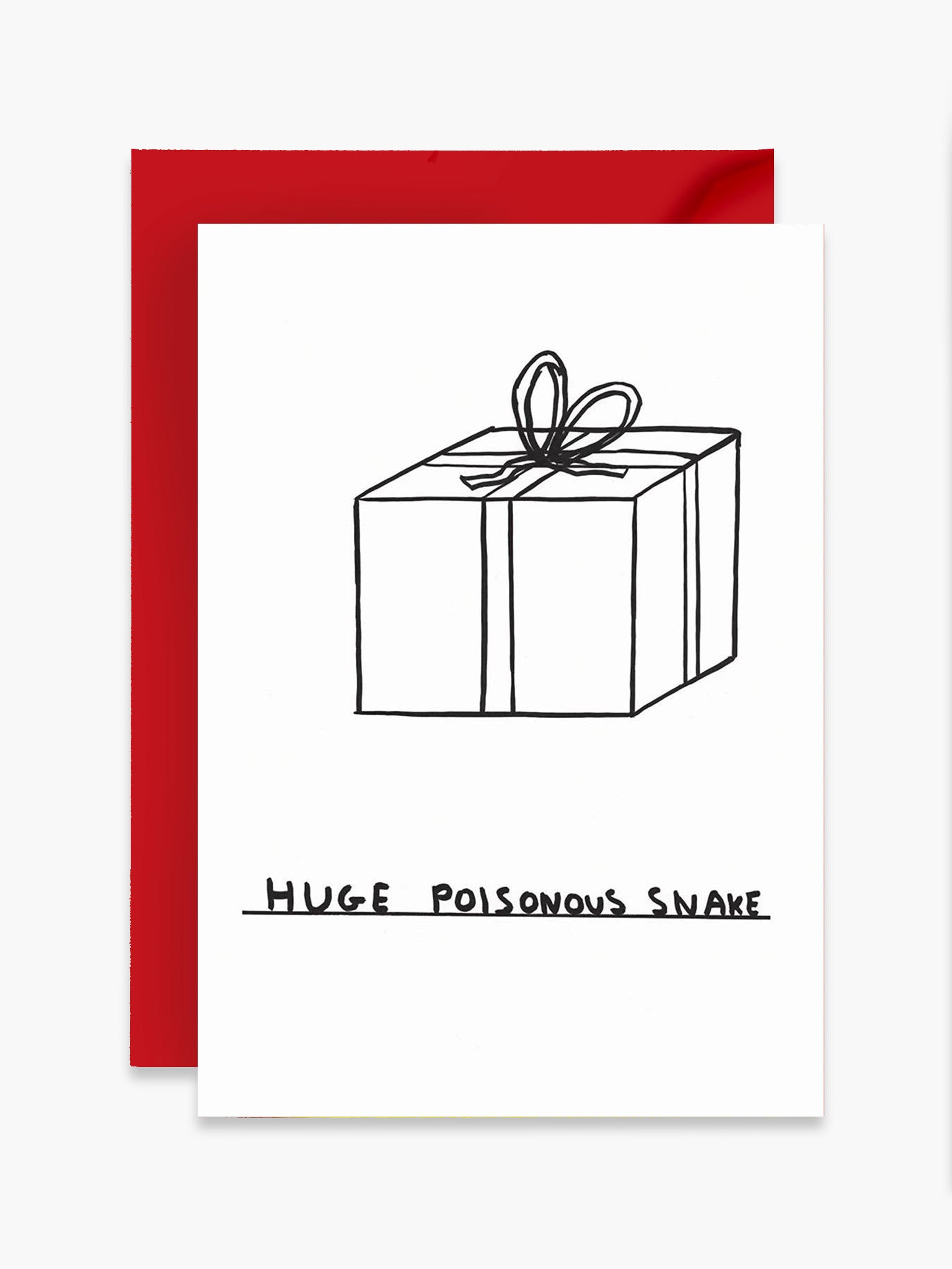 Huge Poisonous Snake Card x David Shrigley