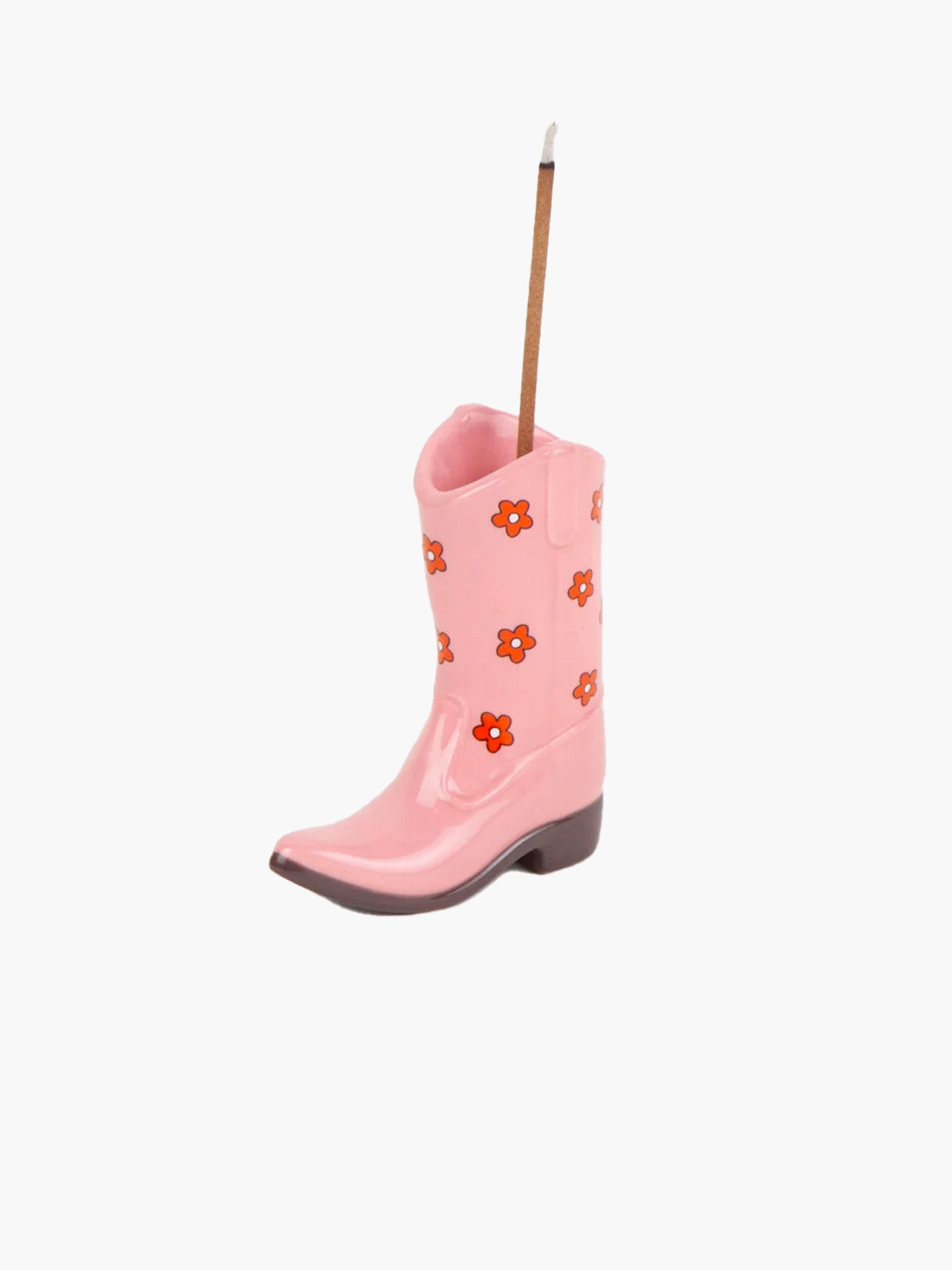 Rodeo Cowboy Boot Incense Holder - Pink