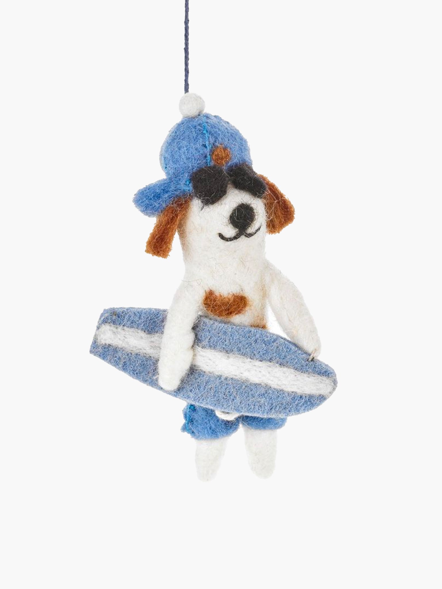 Surfer Dog Ornament