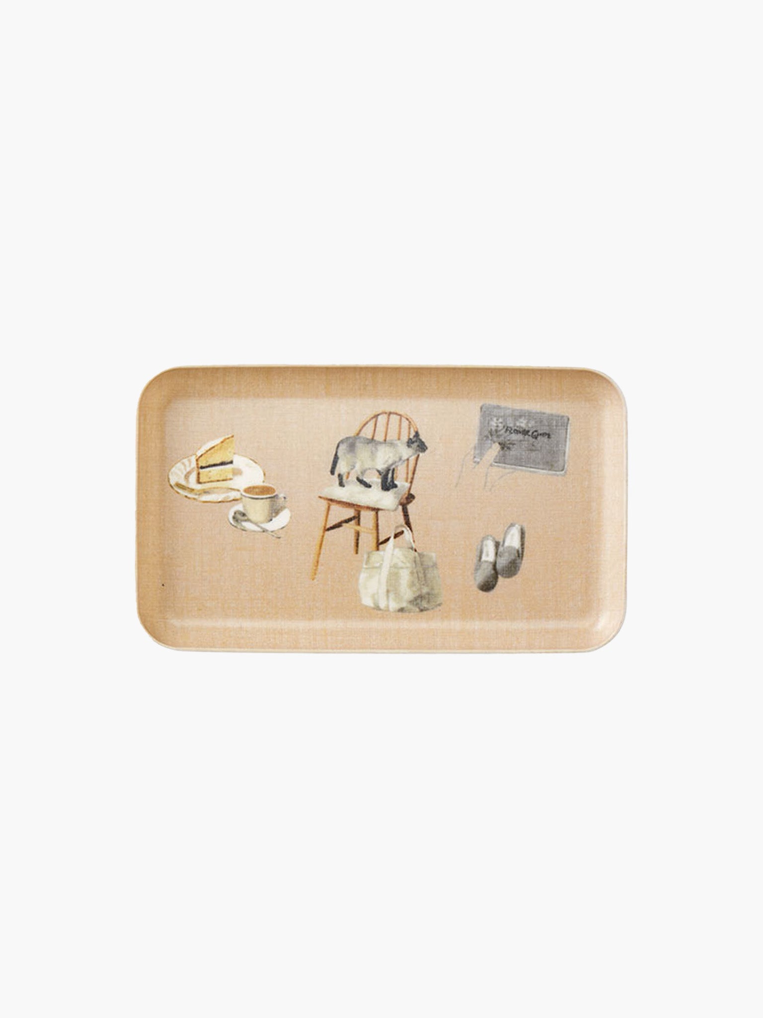 Small Linen Tray - Living with Cats x Misato Ogihara