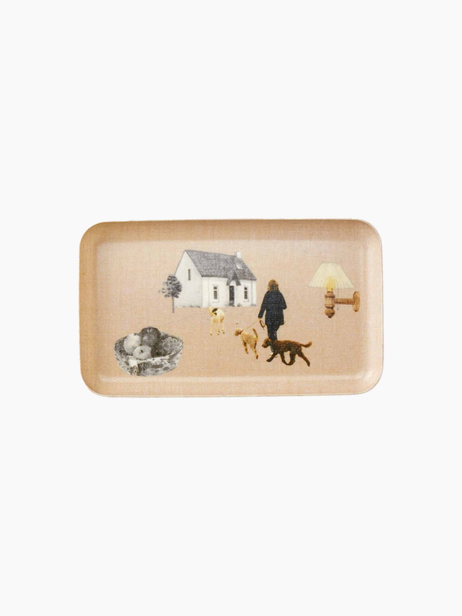 Small Linen Tray - Living with Dogs x Misato Ogihara