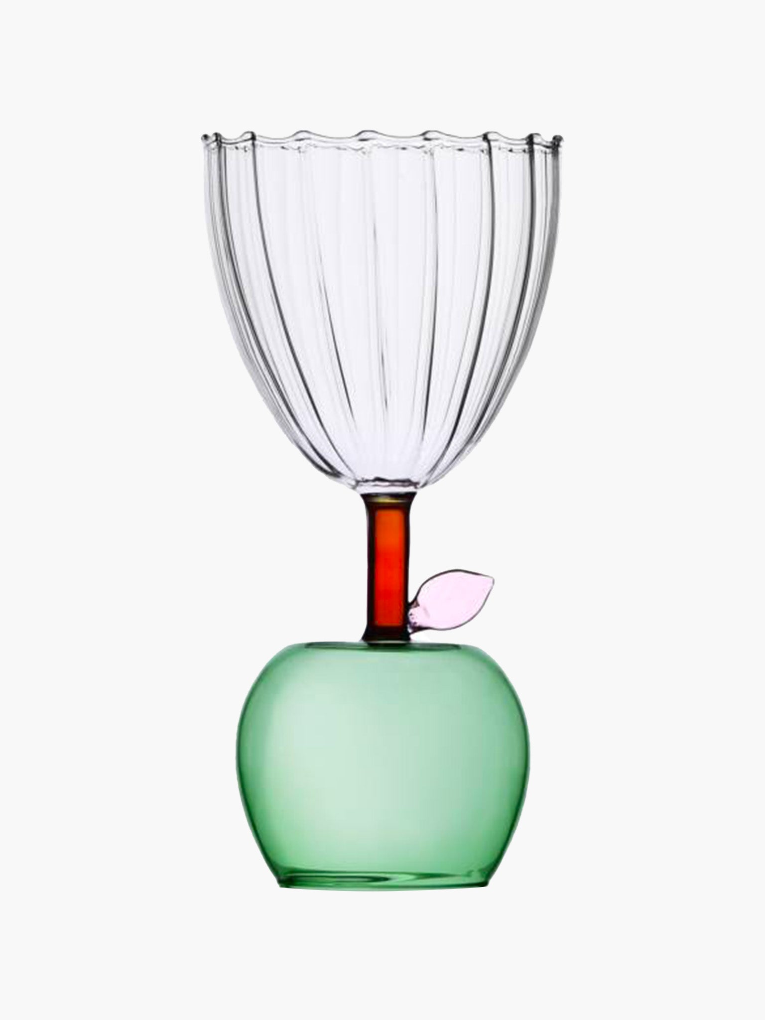 Apple Wine Glass - Green