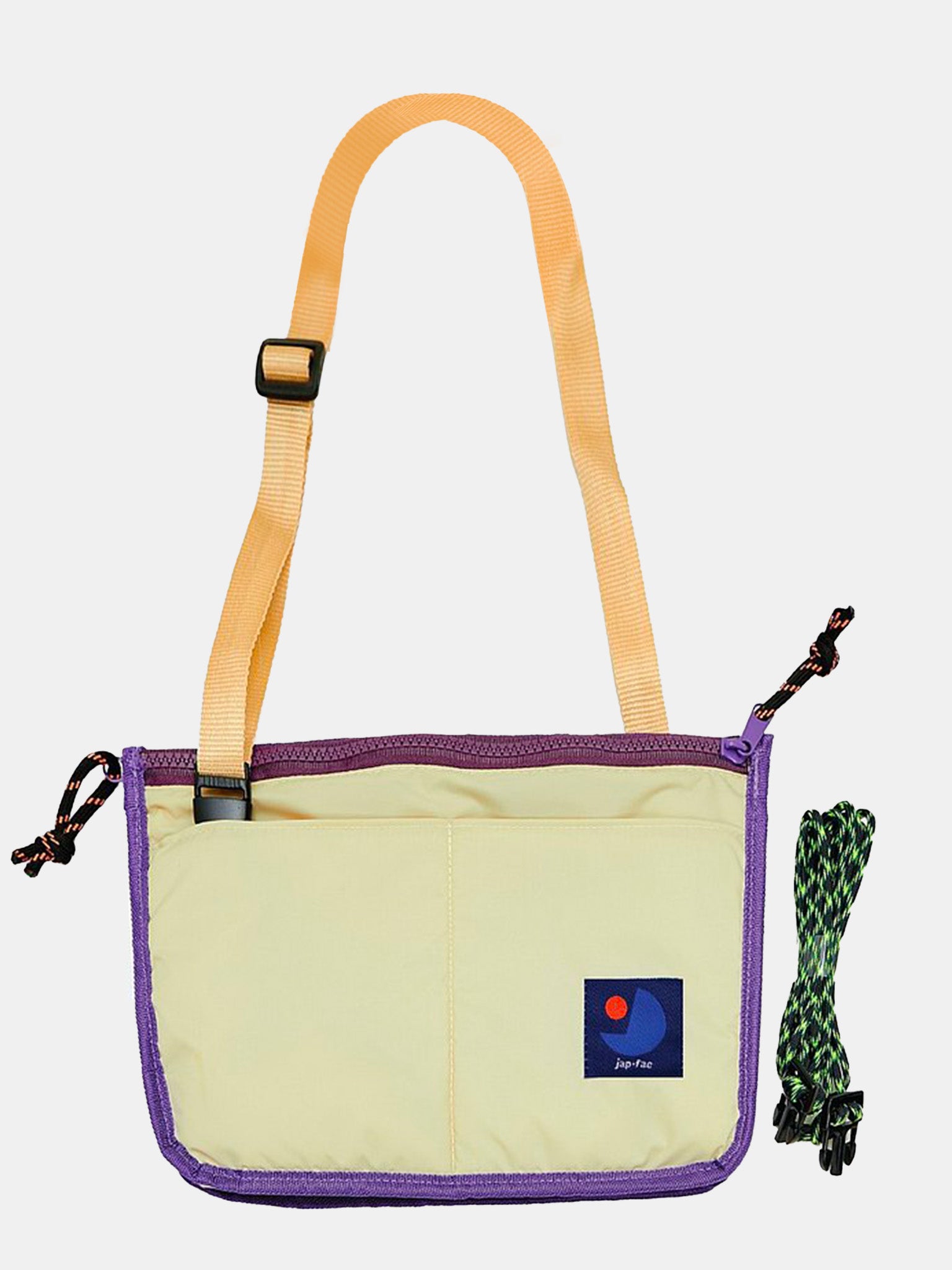 Candy Nylon Bag - Cream & Blueberry Purple