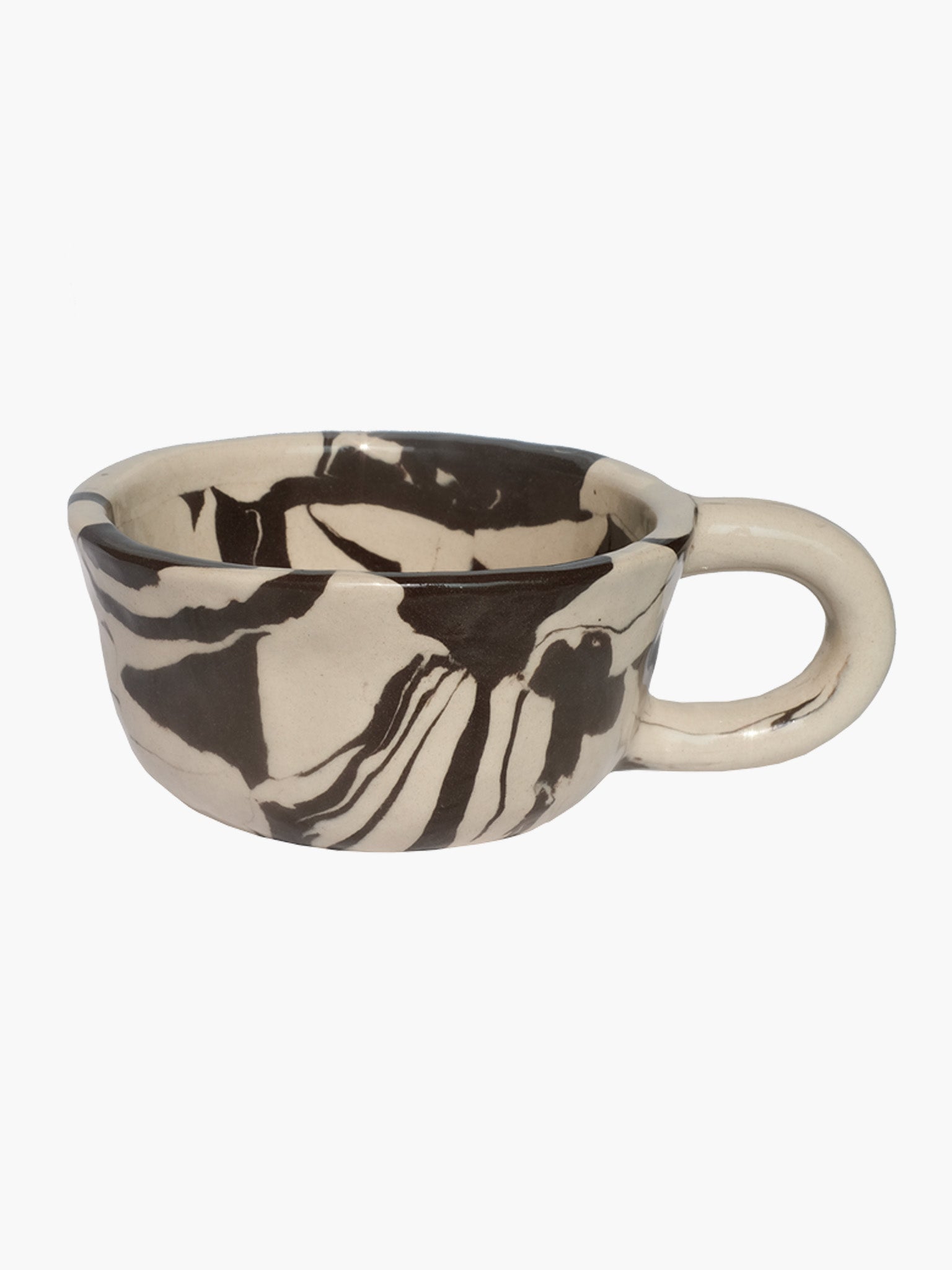 Latte Mug - Marble Black