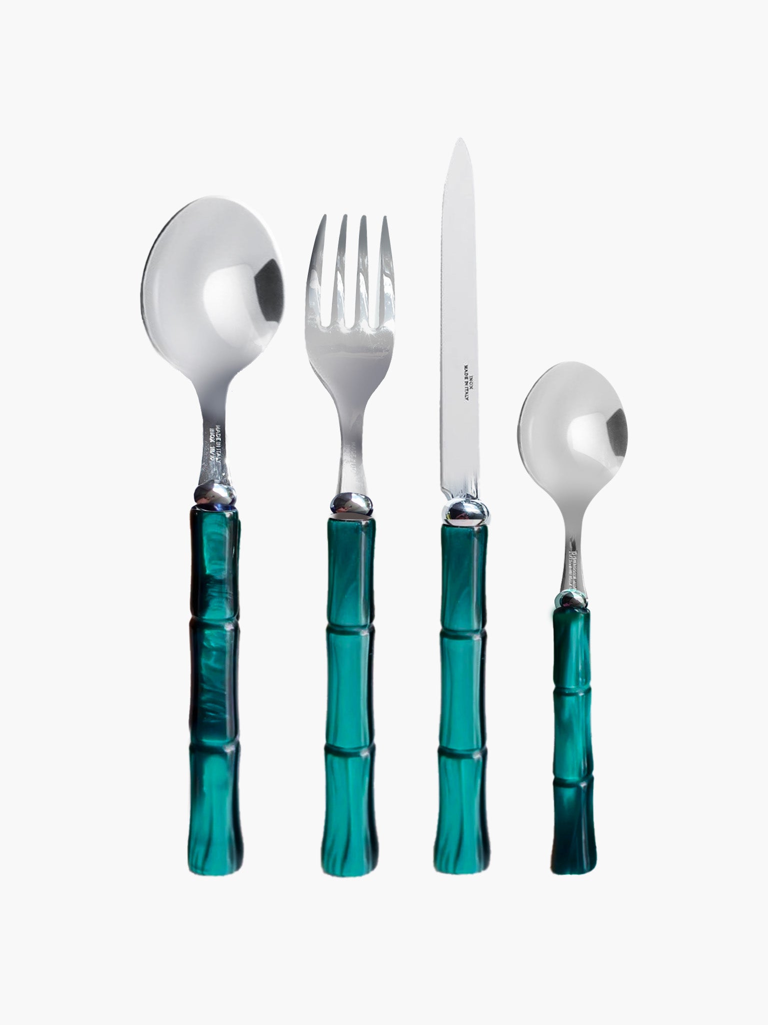 Bamboo Cutlery - Teal Green