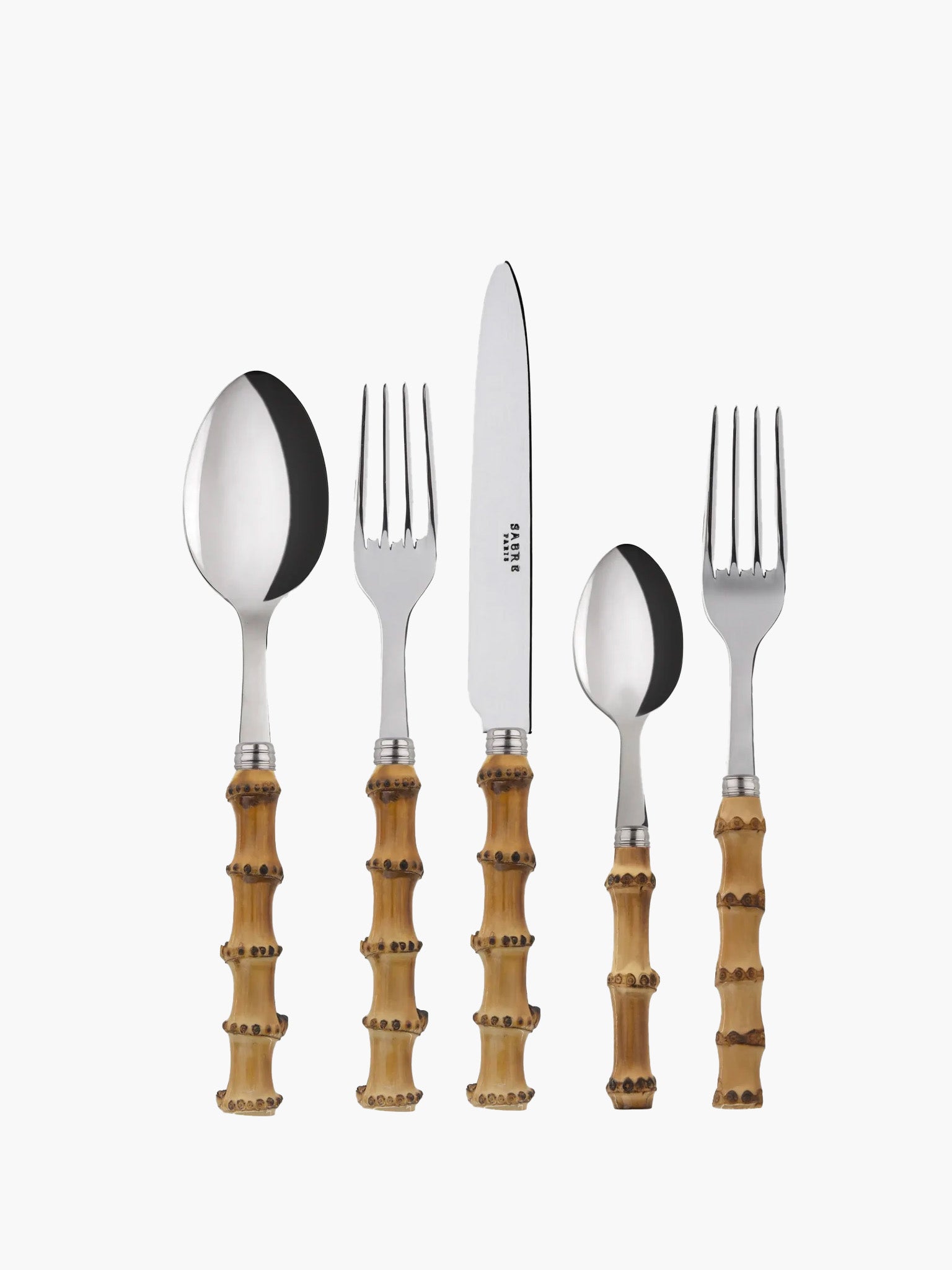 Sabre Paris Panda Cutlery - Light Bamboo