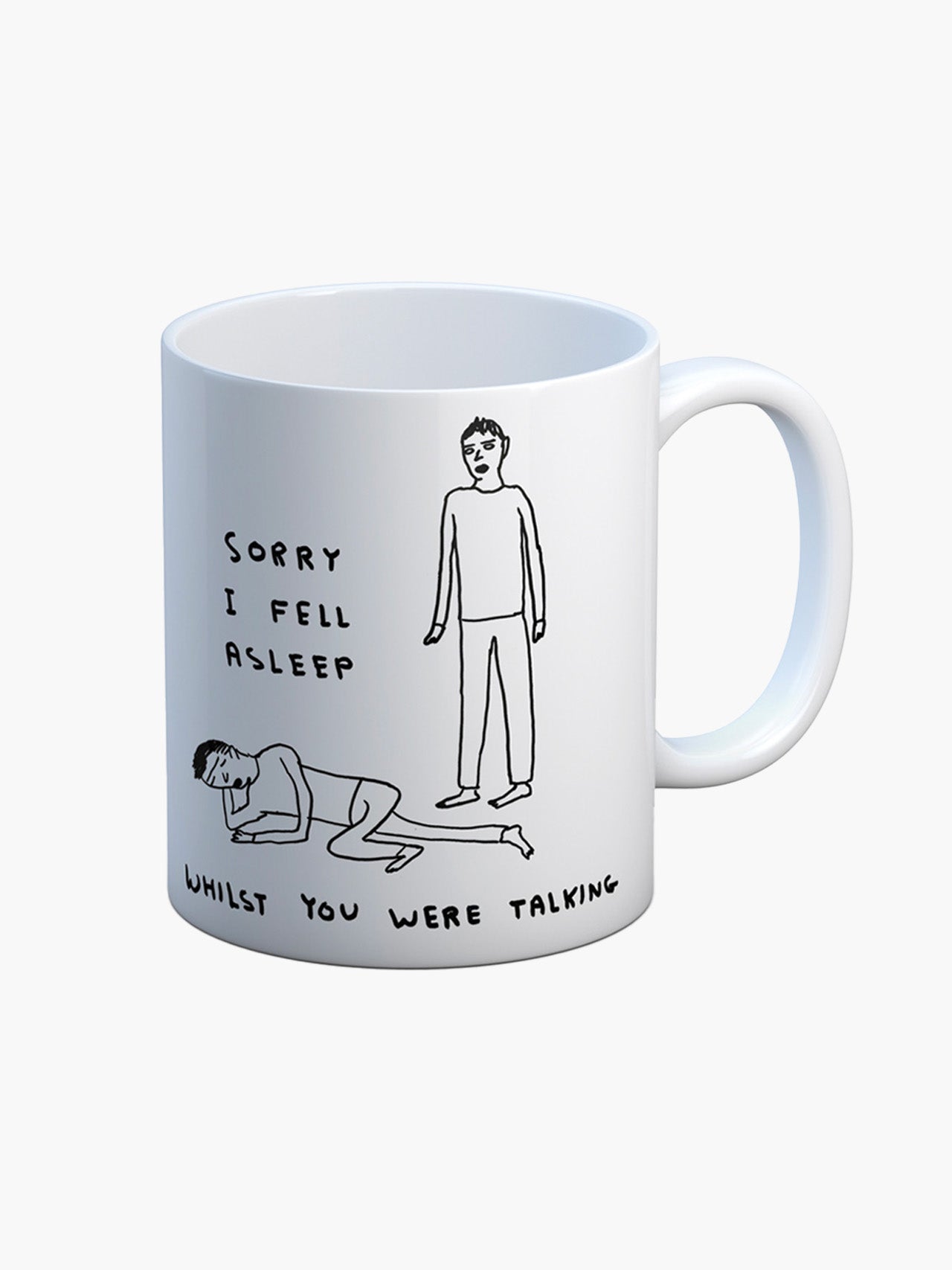 Sorry I Fell Alseep Mug x David Shrigley