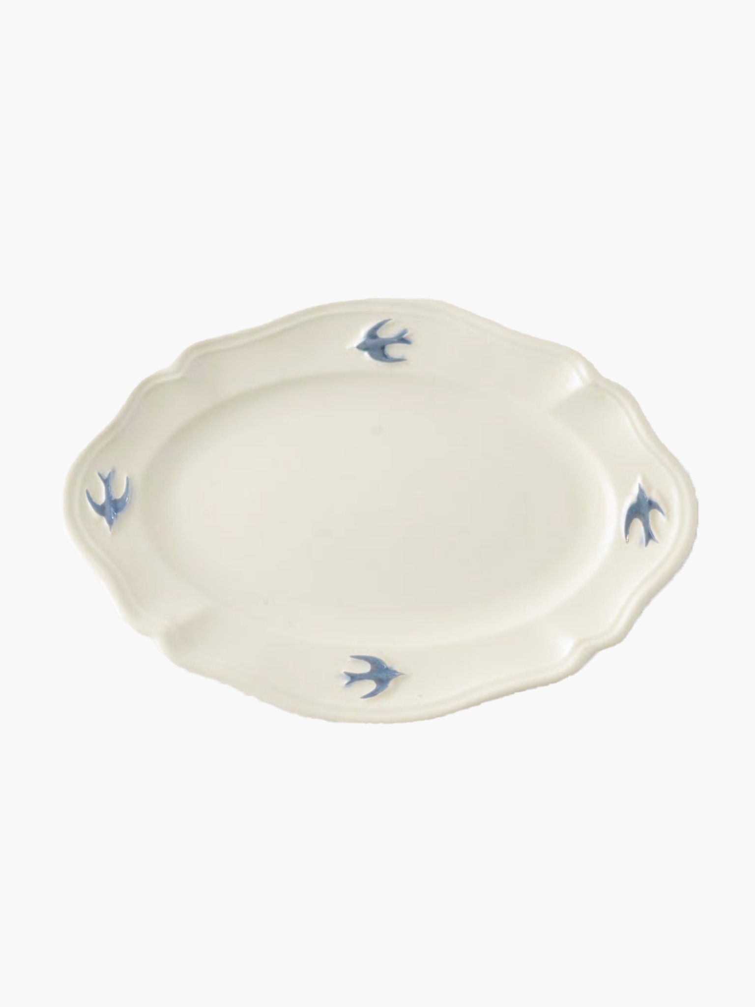 Early Bird Oval Plate - S (19.2cm)