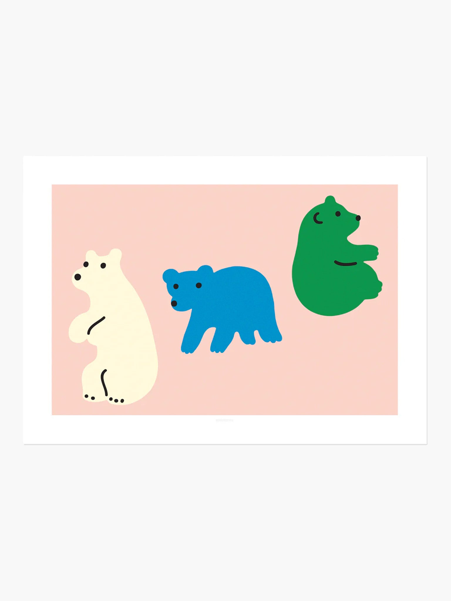 Rolling Bears Art Print (30x40cm)