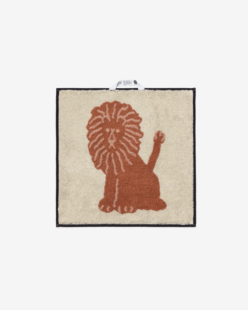 Lion Hand Towel - Cream (34x34cm)