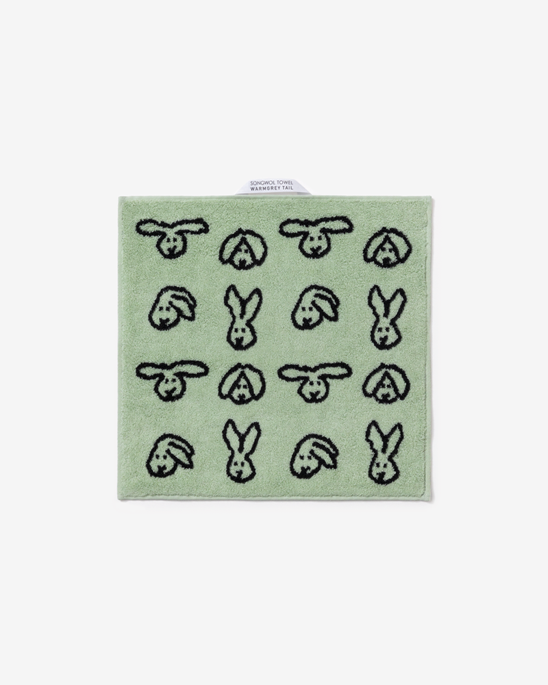 Bunny Hand Towel - Mint (34x34cm)